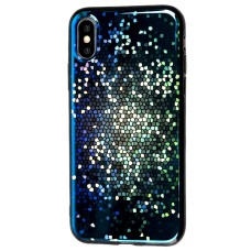 Чохол силіконовий для iPhone X/Xs перламут мозаїка