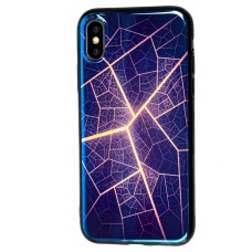 Чохол силіконовий для iPhone X / Xs перламут лінії
