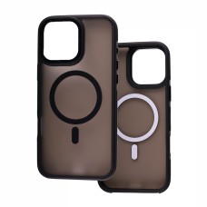 Чохол для iPhone 15 Pro Matte Strong Frame MagSafe black