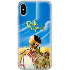 Чохол для iPhone X / Xs MixCase патріотичні Слава Україні