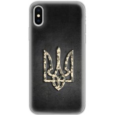 Чохол для iPhone X / Xs MixCase патріотичні герб піксель
