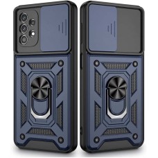 Чохол для Samsung Galaxy A73 (A736) Serge Ring Armor ударостійкий синій