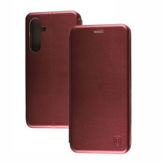 Чохол книжка Premium для Samsung Galaxy A35 5G бордовий