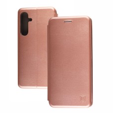 Чохол книжка Premium для Samsung Galaxy A55 5G рожево-золотистий