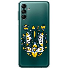 Чохол для Samsung Galaxy A04S (A047) MixCase патріотичні герб із квітів