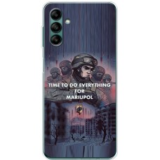 Чохол для Samsung Galaxy A04S (A047) MixCase патріотичні захисники Азов