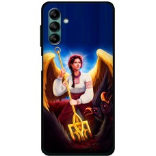 Чохол для Samsung Galaxy A04S (A047) MixCase патріотичні українка ангел з тризубо
