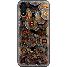 Чохол для Samsung Galaxy A01 (A015) MixCase гроші bitcoins
