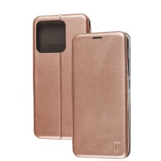Чохол книжка Premium для Xiaomi Redmi 10A рожево-золотистий