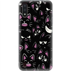 Чохол для Samsung Galaxy A01 (A015) MixCase мультики black cat