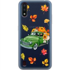 Чохол для Samsung Galaxy A01 (A015) MixCase осінь авто з гарбузами