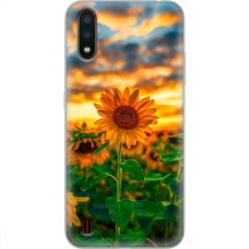Чохол для Samsung Galaxy A01 (A015) MixCase осінь поле соняшників