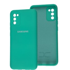Чохол для Samsung Galaxy A02s / M02s Full camera бірюзовий / marine green