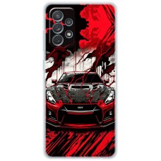 Чохол для Samsung Galaxy A13 (A135) MixCase машини чорно-червона