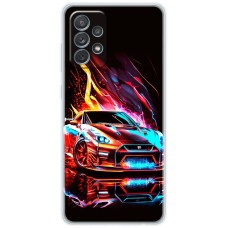 Чохол для Samsung Galaxy A13 (A135) MixCase машини червона в полум'ї