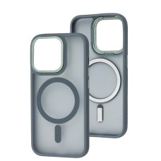 Чохол для iPhone 15 Pro Space color MagSafe сірий