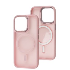 Чохол для iPhone 15 Pro Space color MagSafe рожевий