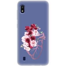 Чохол для Samsung Galaxy A10 (A105) Mixcase квіти серце поросло квітами