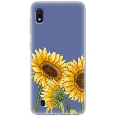 Чохол для Samsung Galaxy A10 (A105) Mixcase квіти три соняшники
