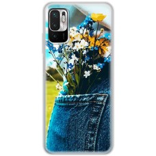 Чохол для Xiaomi Redmi Note 10 5G / Poco M3 Pro MixCase патріотичні квіти України