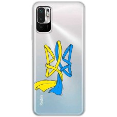 Чохол для Xiaomi Redmi Note 10 5G / Poco M3 Pro MixCase патріотичні синє-жовтий Триз
