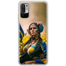 Чохол для Xiaomi Redmi Note 10 5G / Poco M3 Pro MixCase патріотичні ніжна Українка