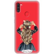 Чохол для Samsung Galaxy A11 / M11 Mixcase дівчина дизайн 1