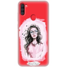 Чохол для Samsung Galaxy A11 / M11 Mixcase дівчина дизайн 4