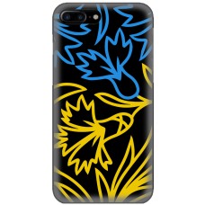Чохол для iPhone 7 Plus / 8 Plus MixCase патріотичні синє-жовта лілія