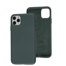 Чохол для iPhone 11 Pro Max Leather classic Full pine green