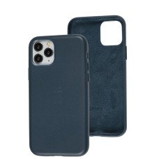 Чохол для iPhone 11 Pro Leather classic Full indigo blue