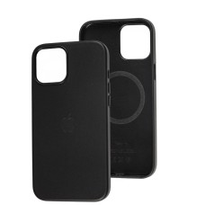 Чохол для iPhone 12 Pro Max Leather classic Full MagSafe black