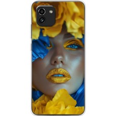 Чохол для Samsung Galaxy A03 (A035) MixCase патріотичні макіяж