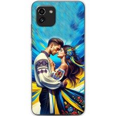 Чохол для Samsung Galaxy A03 (A035) MixCase патріотичні закохана пара