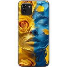 Чохол для Samsung Galaxy A03 (A035) MixCase патріотичні розмальована фарбами