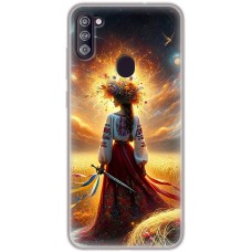 Чохол для Samsung Galaxy A11 / M11 MixCase патріотичні жінка у вишиванці