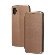 Чохол книжка Premium для Samsung Galaxy A04E (A042) рожево-золотистий