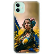 Чохол для iPhone 11 MixCase патріотичні ніжна Українка
