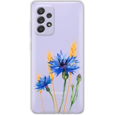 Чохол для Samsung Galaxy A73 (A736) Mixcase квіти волошки в колосках