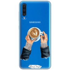 Чохол для Samsung Galaxy A50/A50S/A30S Mixcase кава з серцем