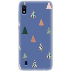 Чохол для Samsung Galaxy A10 (A105) MixCase Новий рік патерн новорічні ялинки