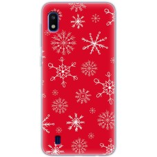Чохол для Samsung Galaxy A10 (A105) MixCase Новий рік паттерн сніжинки
