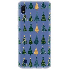 Чохол для Samsung Galaxy A10 (A105) MixCase Новий рік патерн ялинки в ряд