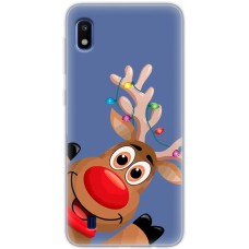 Чохол для Samsung Galaxy A10 (A105) MixCase Новий рік олень у гірлянді