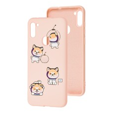 Чохол для Samsung Galaxy A11 / M11 Wave Fancy laika spaceman / pink sand