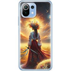 Чохол для Xiaomi Mi 11 Lite MixCase патріотичні жінка у вишиванці