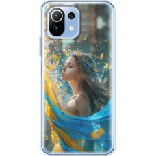 Чохол для Xiaomi Mi 11 Lite MixCase патріотичні дівчина і метелики