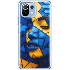 Чохол для Xiaomi Mi 11 Lite MixCase патріотичні геометрія обличчя