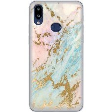 Чохол для Samsung Galaxy A10s (A107) MixCase мармур рожево-бірюзовий