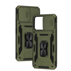 Чохол для Xiaomi Redmi 12 Camshield Army Ring оливковий / army green